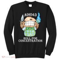 Adhd&D Roll For Concentration Funny Sweatshirt thumb 0