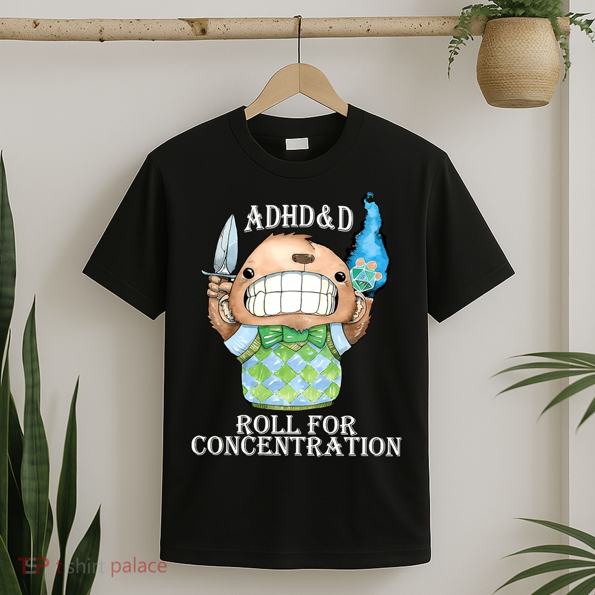 Adhd&D Roll For Concentration Funny T-Shirt