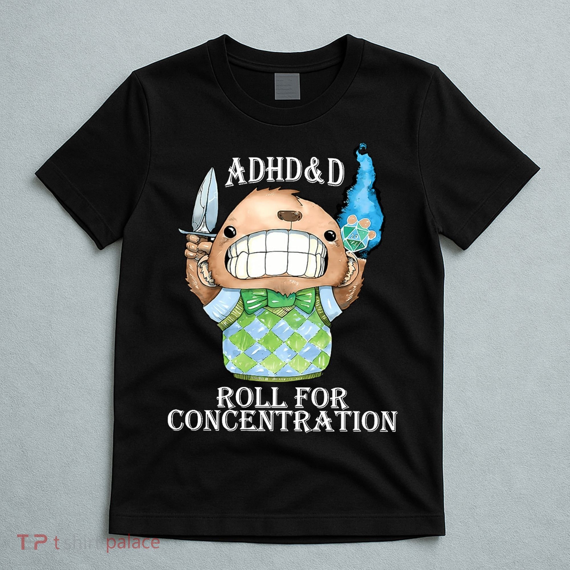 Adhd&D Roll For Concentration Funny T-Shirt