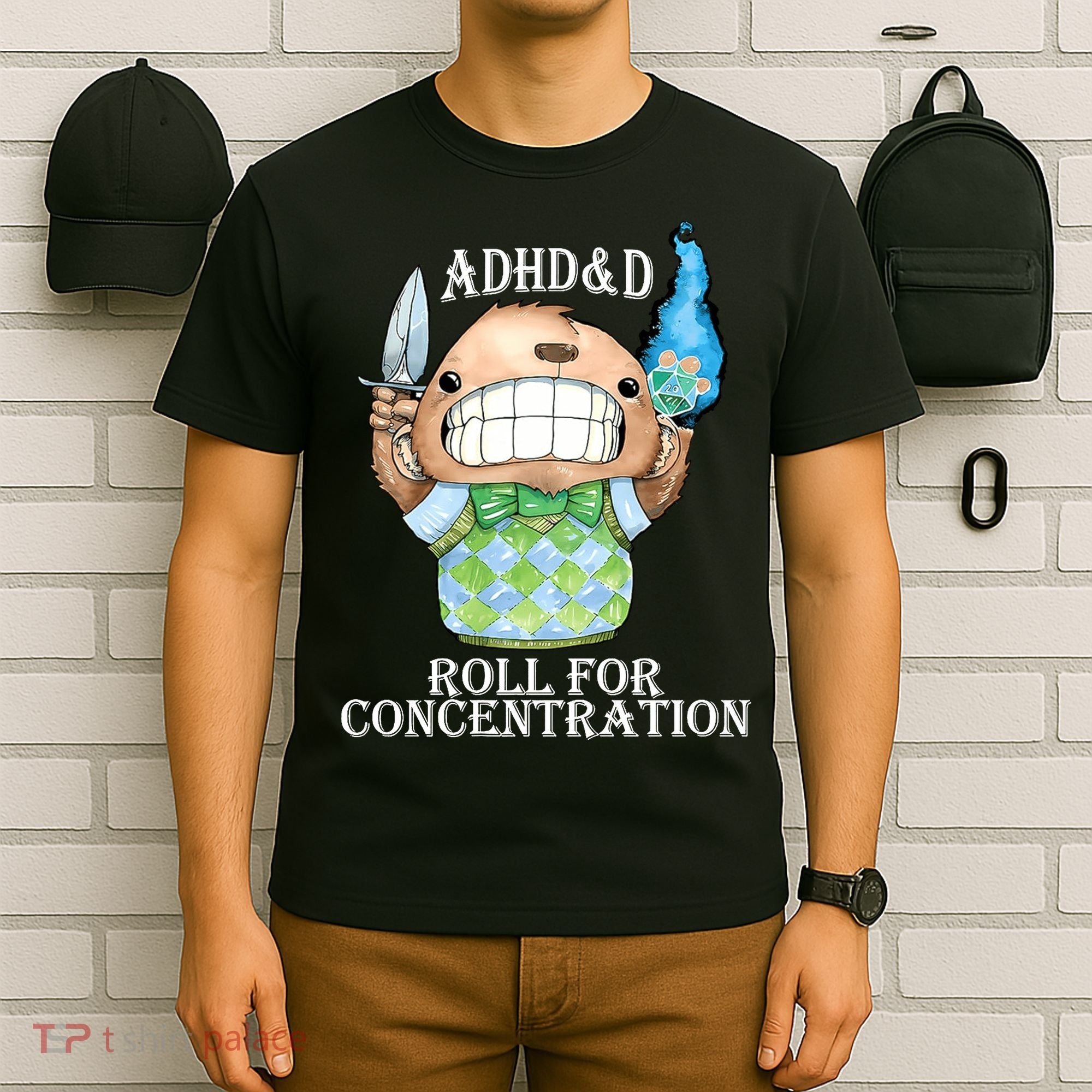 Adhd&D Roll For Concentration Funny T-Shirt
