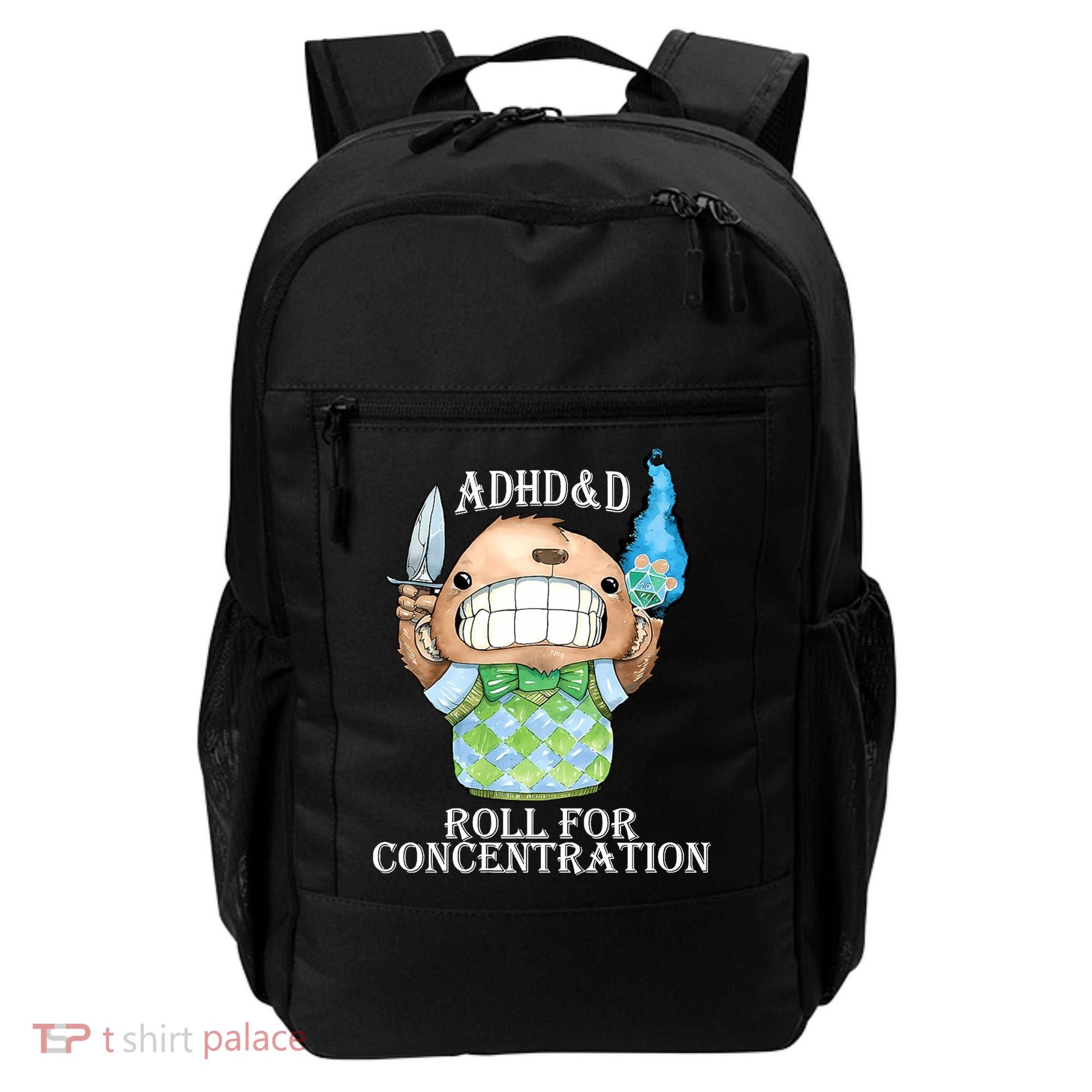 Adhd&D Roll For Concentration Funny Backpack