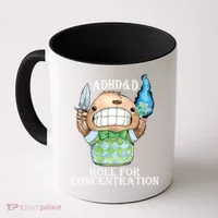 Adhd&D Roll For Concentration Funny Coffee Mug thumb 0