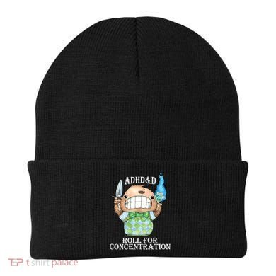 Adhd&D Roll For Concentration Funny Beanie