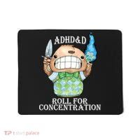 Adhd&D Roll For Concentration Funny Mousepad thumb 0