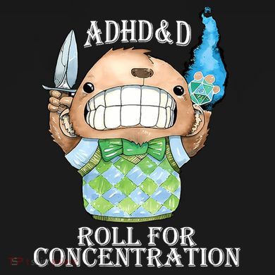 Adhd&D Roll For Concentration Funny Tie-Dye Long Sleeve Shirt