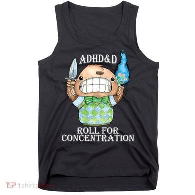 Adhd&D Roll For Concentration Funny Tank Top
