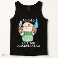 Adhd&D Roll For Concentration Funny Tank Top thumb 2