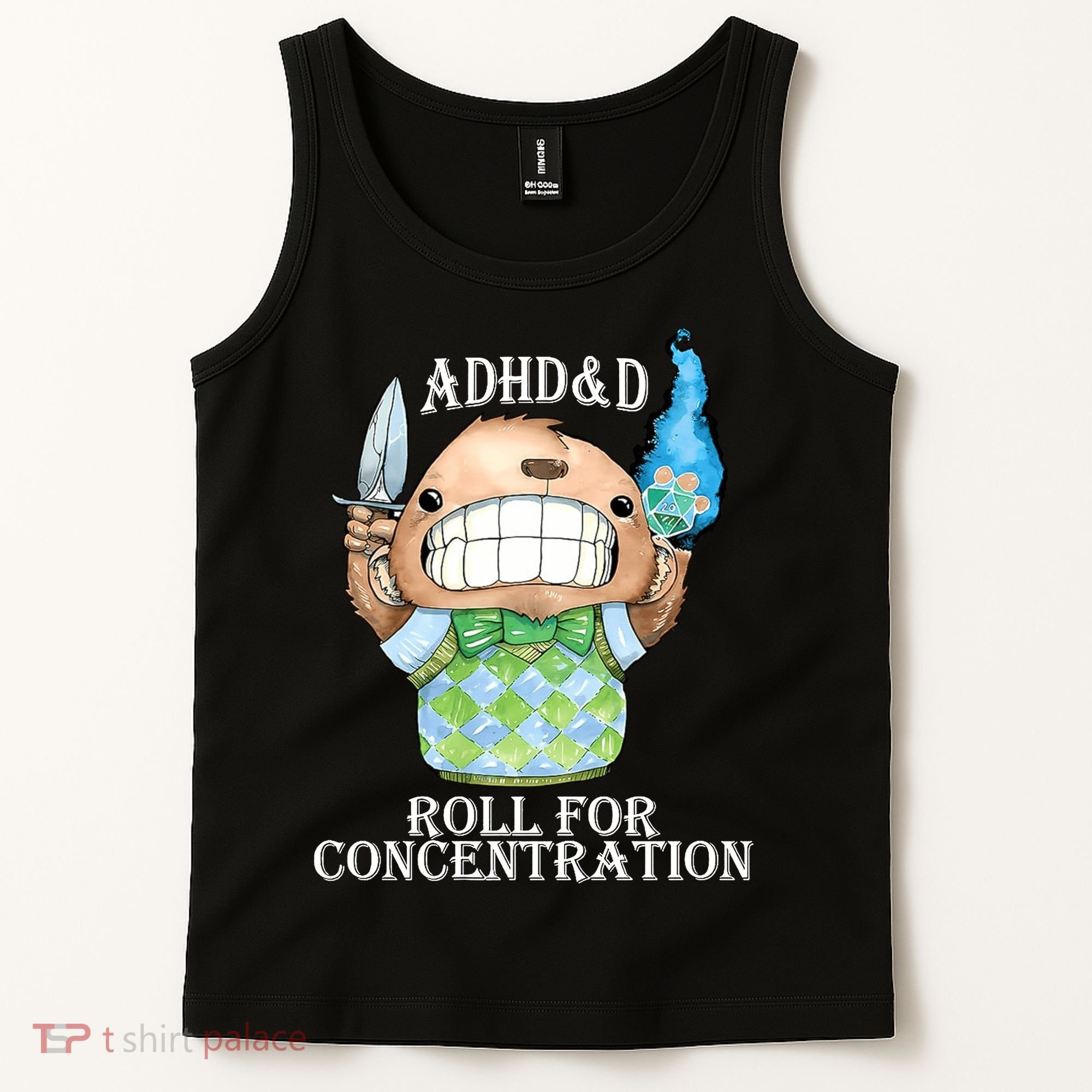 Adhd&D Roll For Concentration Funny Tank Top