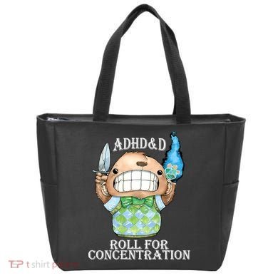 Adhd&D Roll For Concentration Funny Tote Bag