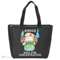 Adhd&D Roll For Concentration Funny Tote Bag thumb 0