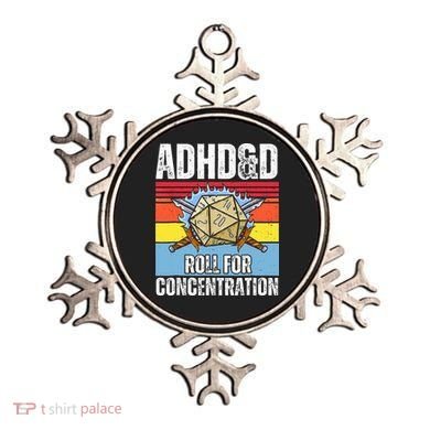 Adhd&D Roll For Concentration Funny Gamer Ornament