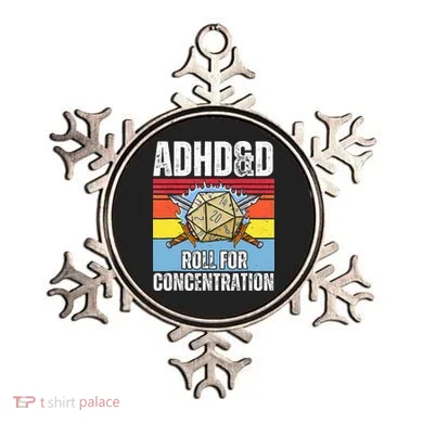 Adhd&D Roll For Concentration Funny Gamer Ornament