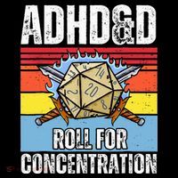 Adhd&D Roll For Concentration Funny Gamer Women's Tank Top thumb 5