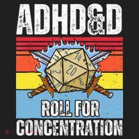 Adhd&D Roll For Concentration Funny Gamer Hat thumb 2