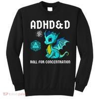 ADHD&D Roll For Concentration Cute Dragon  Sweatshirt thumb 0