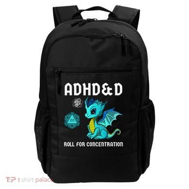 ADHD&D Roll For Concentration Cute Dragon  Backpack