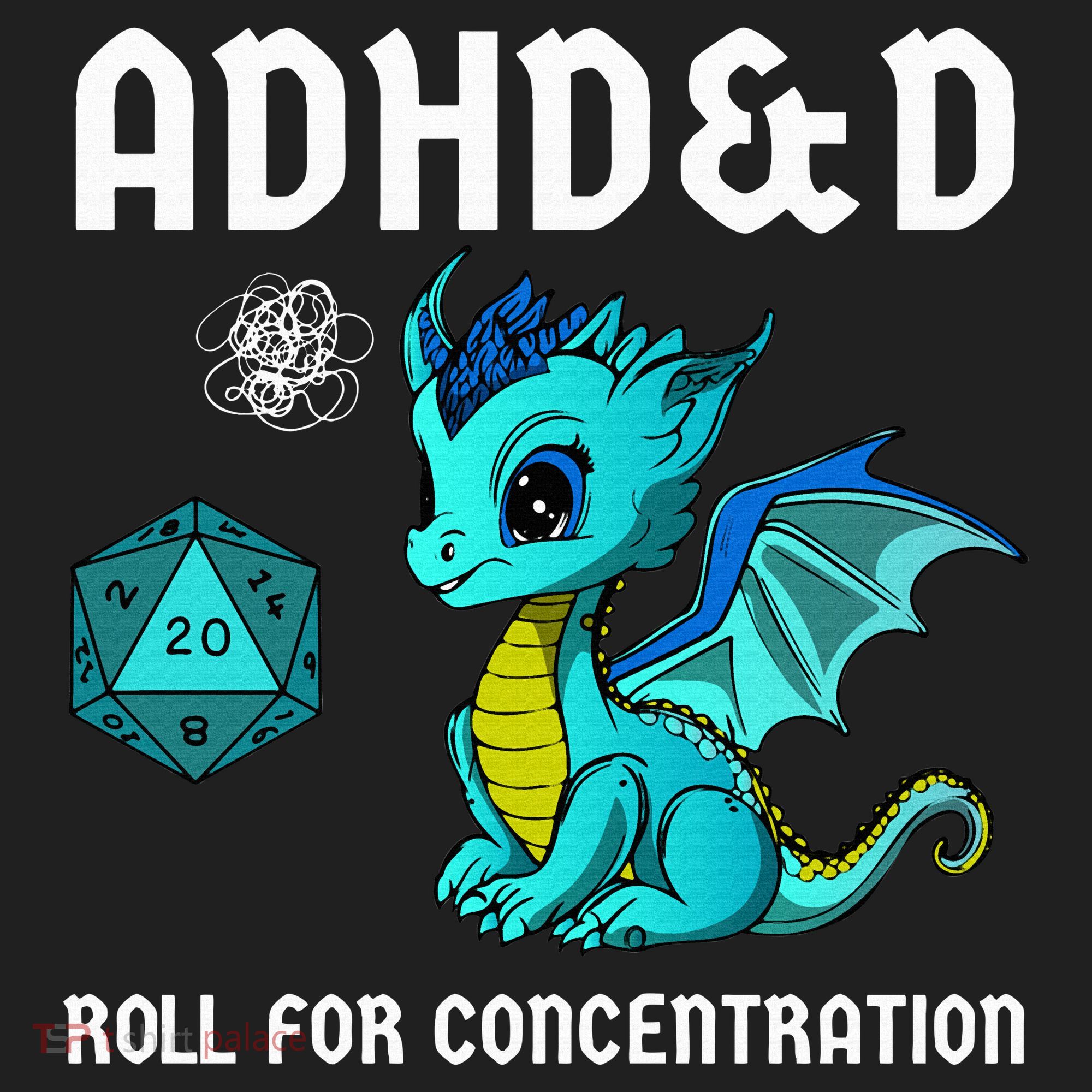 ADHD&D Roll For Concentration Cute Dragon  Beanie