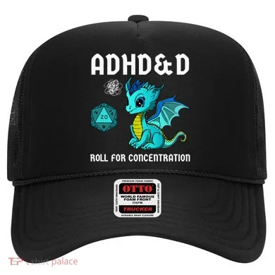 ADHD&D Roll For Concentration Cute Dragon  Hat