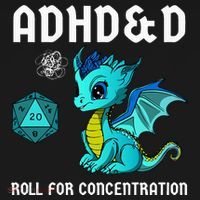 ADHD&D Roll For Concentration Cute Dragon  Women's V-Neck T-Shirt thumb 4