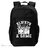 Always Ready For A Game Dominoes Lover Domino Player Backpack thumb 0