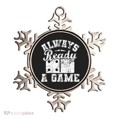Always Ready For A Game Dominoes Lover Domino Player Ornament