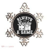 Always Ready For A Game Dominoes Lover Domino Player Ornament thumb 0