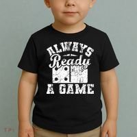 Always Ready For A Game Dominoes Lover Domino Player Toddler T-Shirt thumb 2