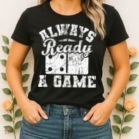 Always Ready For A Game Dominoes Lover Domino Player Women's T-Shirt thumb 2