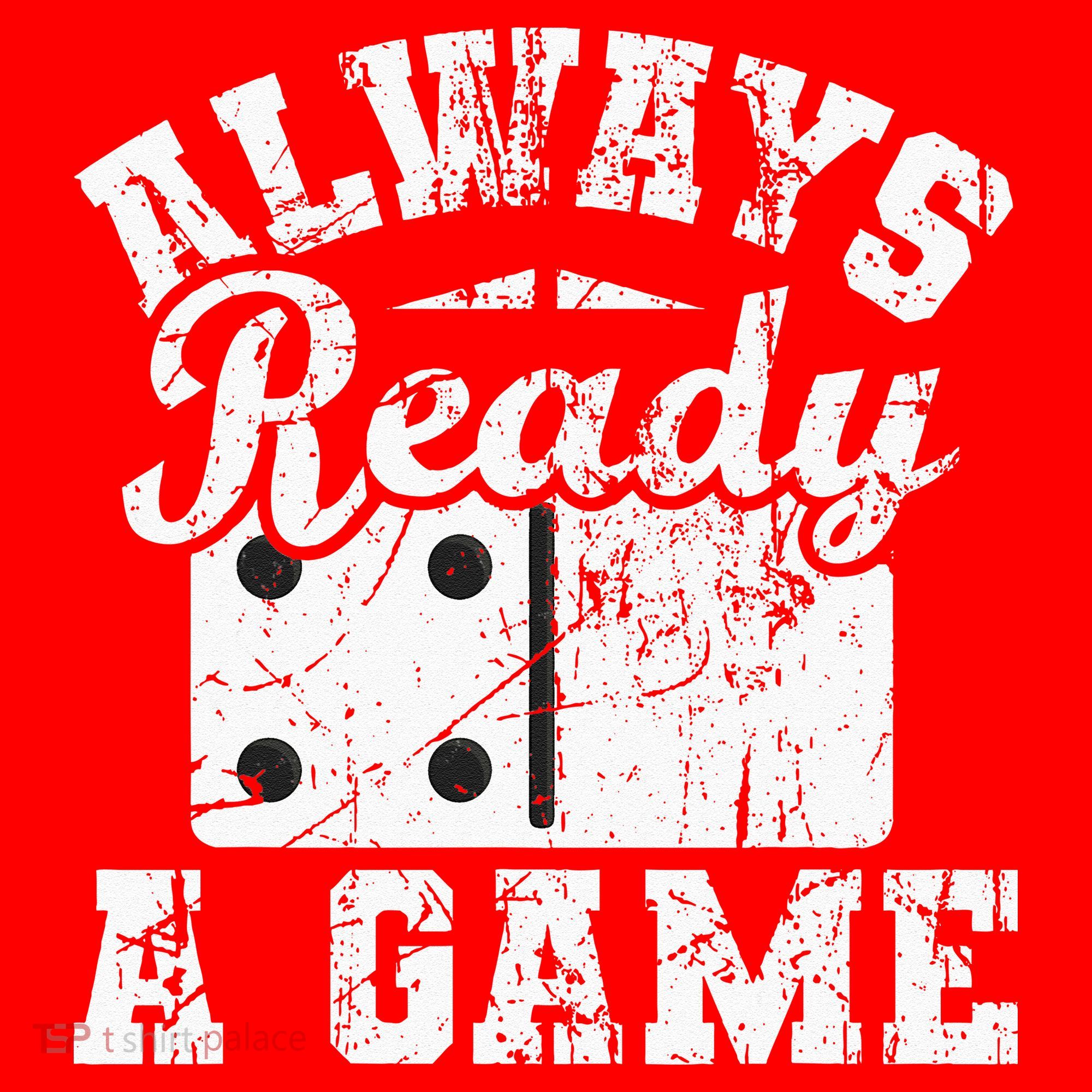 Always Ready For A Game Dominoes Lover Domino Player Santa Hat