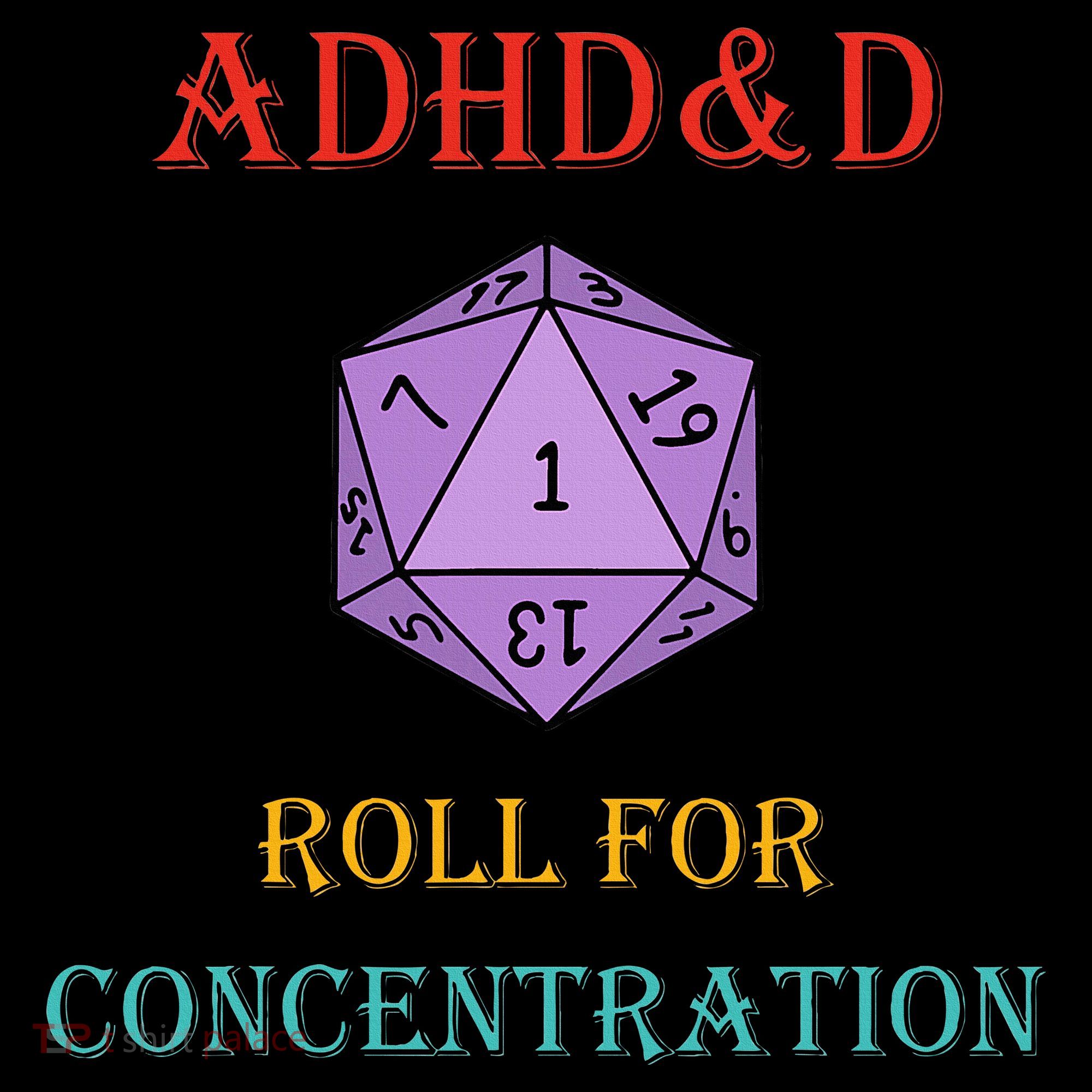 Adhd&D Roll For Concentration USA-Made Doggie Bandana