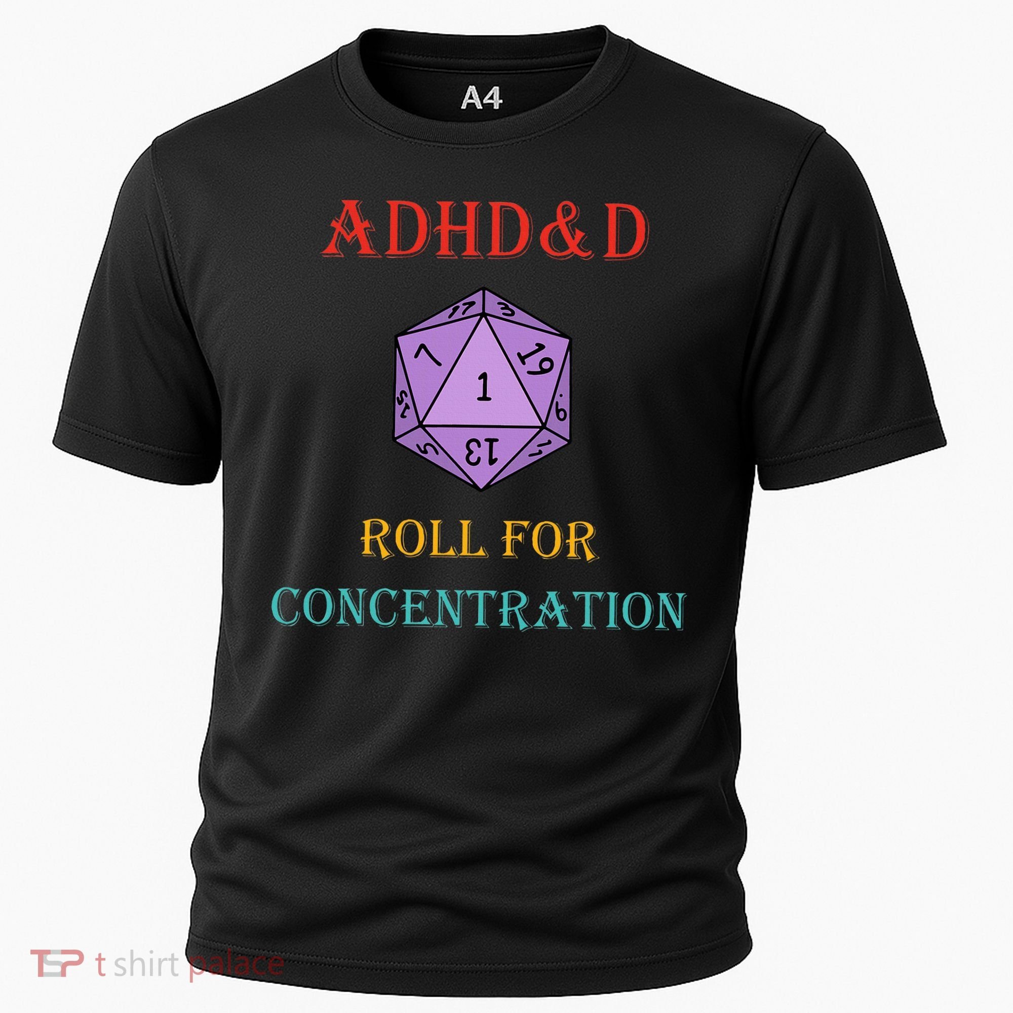 Adhd&D Roll For Concentration Cooling Performance Crew T-Shirt
