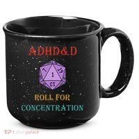 Adhd&D Roll For Concentration 15oz Campfire Ceramic Mug thumb 0