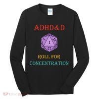 Adhd&D Roll For Concentration Tall Long Sleeve Shirt thumb 0