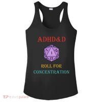 Adhd&D Roll For Concentration Ladies PosiCharge Competitor Racerback Tank thumb 0