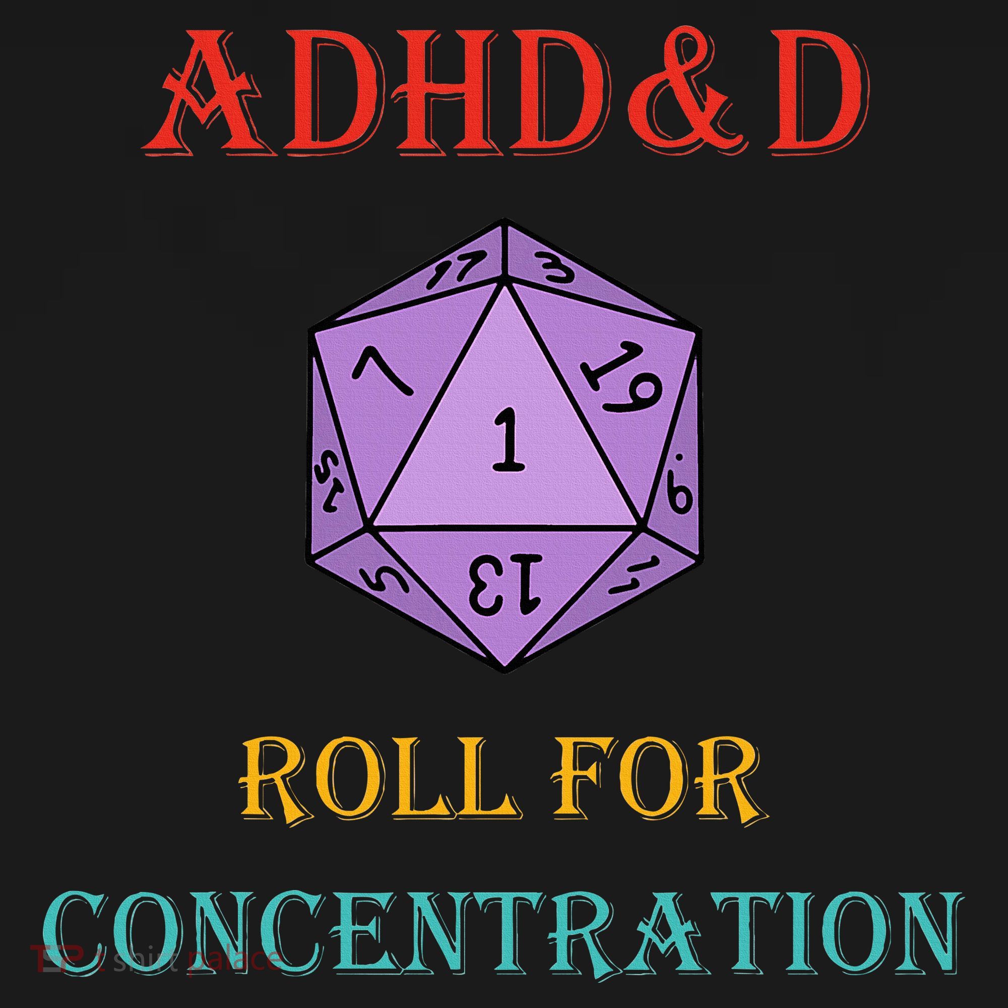 Adhd&D Roll For Concentration Ladies PosiCharge Competitor Racerback Tank