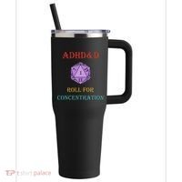 Adhd&D Roll For Concentration 40oz Vacuum Insulated Stainless Steel Travel Tumbler thumb 0