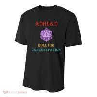 Adhd&D Roll For Concentration Youth Performance Sprint T-Shirt thumb 0