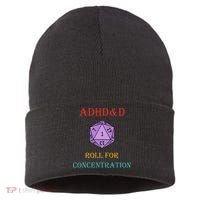 Adhd&D Roll For Concentration Sustainable Knit Beanie thumb 0