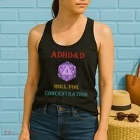 Adhd&D Roll For Concentration Women's Tank Top thumb 2