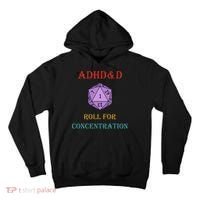 Adhd&D Roll For Concentration Tall Hoodie thumb 0