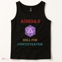 Adhd&D Roll For Concentration Tank Top thumb 2