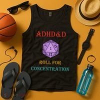 Adhd&D Roll For Concentration Tank Top thumb 4