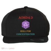 Adhd&D Roll For Concentration Wool Snapback Cap thumb 0