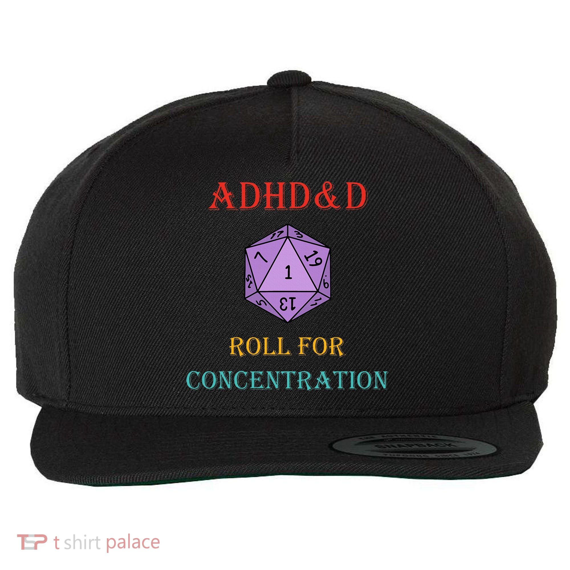 Adhd&D Roll For Concentration Wool Snapback Cap