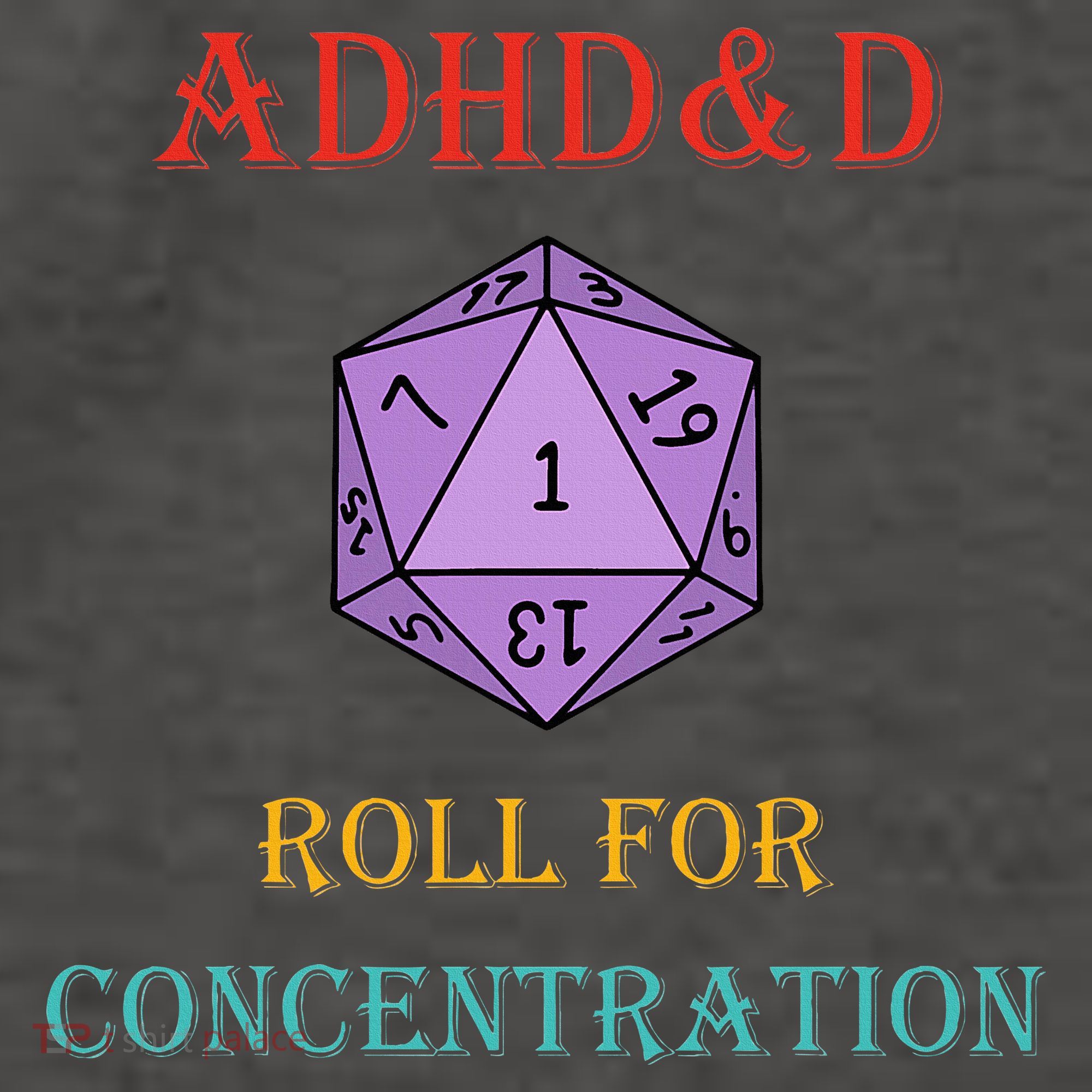 Adhd&D Roll For Concentration Vector Backpack