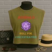 Adhd&D Roll For Concentration Garment-Dyed Women's Muscle Tee thumb 3