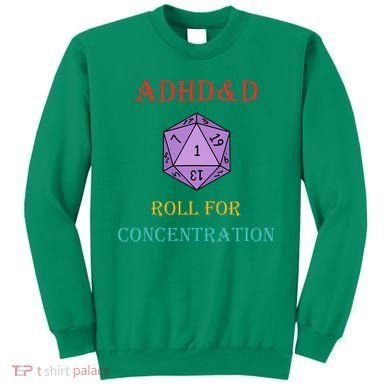 Adhd&D Roll For Concentration Sweatshirt