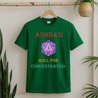 Adhd&D Roll For Concentration T-Shirt thumb 2