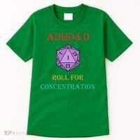 Adhd&D Roll For Concentration Tall T-Shirt thumb 0