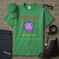 Adhd&D Roll For Concentration Tall T-Shirt thumb 3
